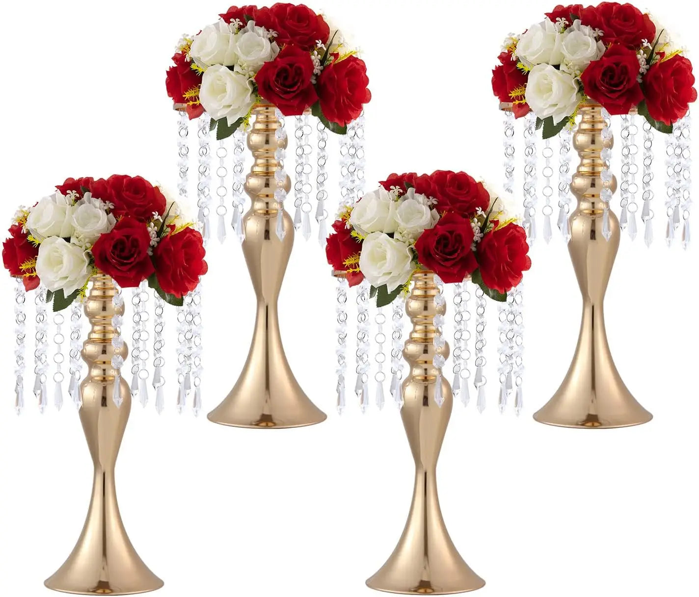 Metal Vases For Wedding Centerpieces Set Of 4 Trumpet Stand