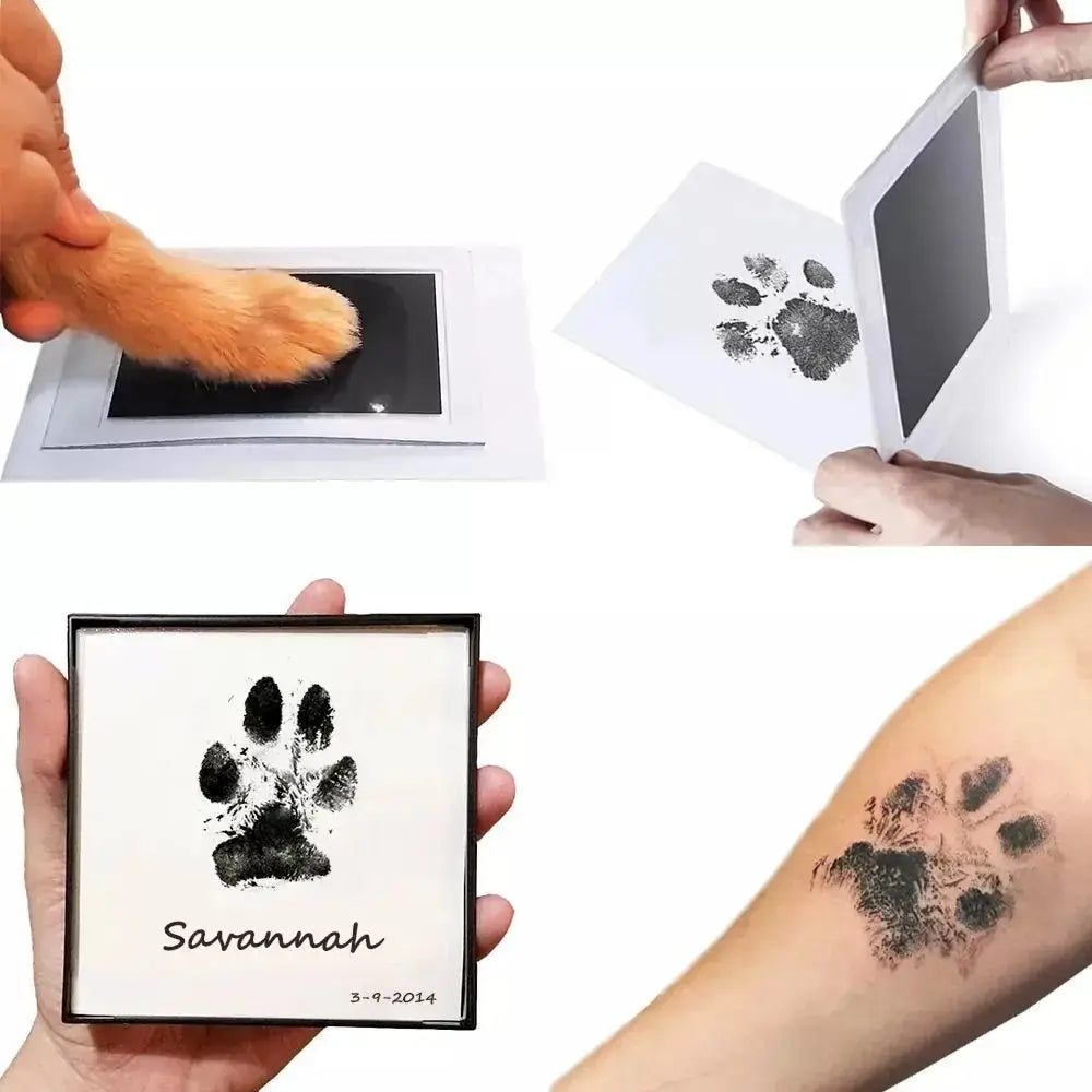 Paw Print Clean Touch Ink Pad Kit for Pets Keepsake