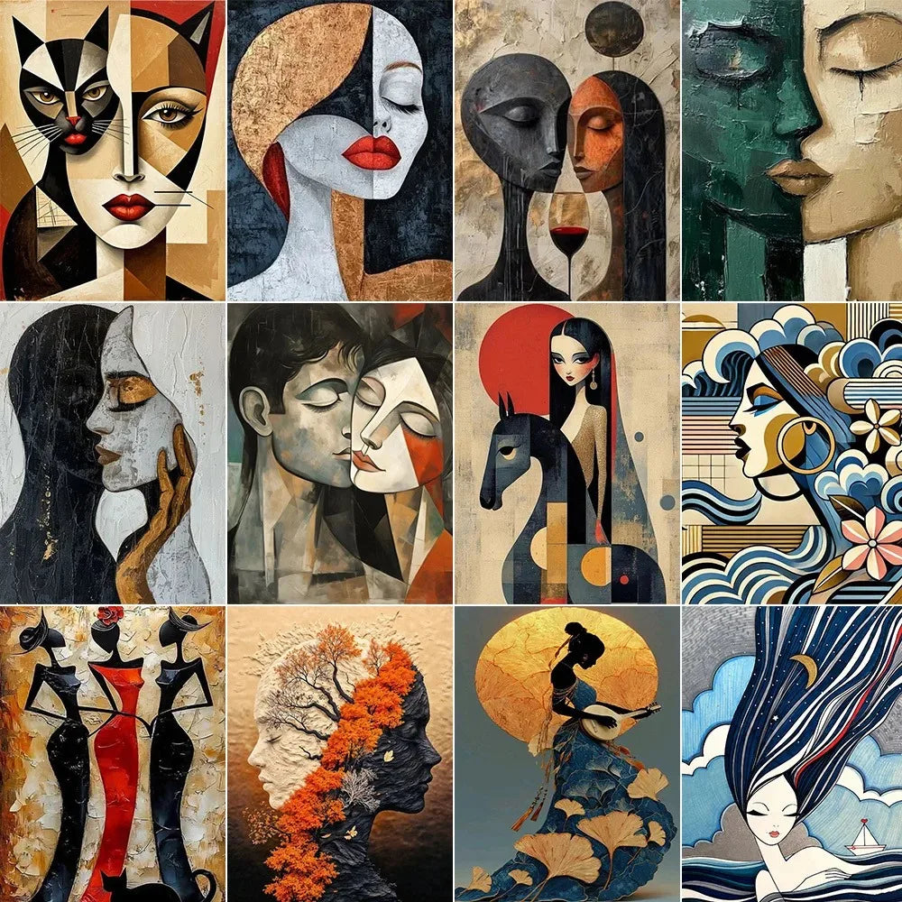 Adults Digital Oil Painting By Numbers DIY Kit Frameless