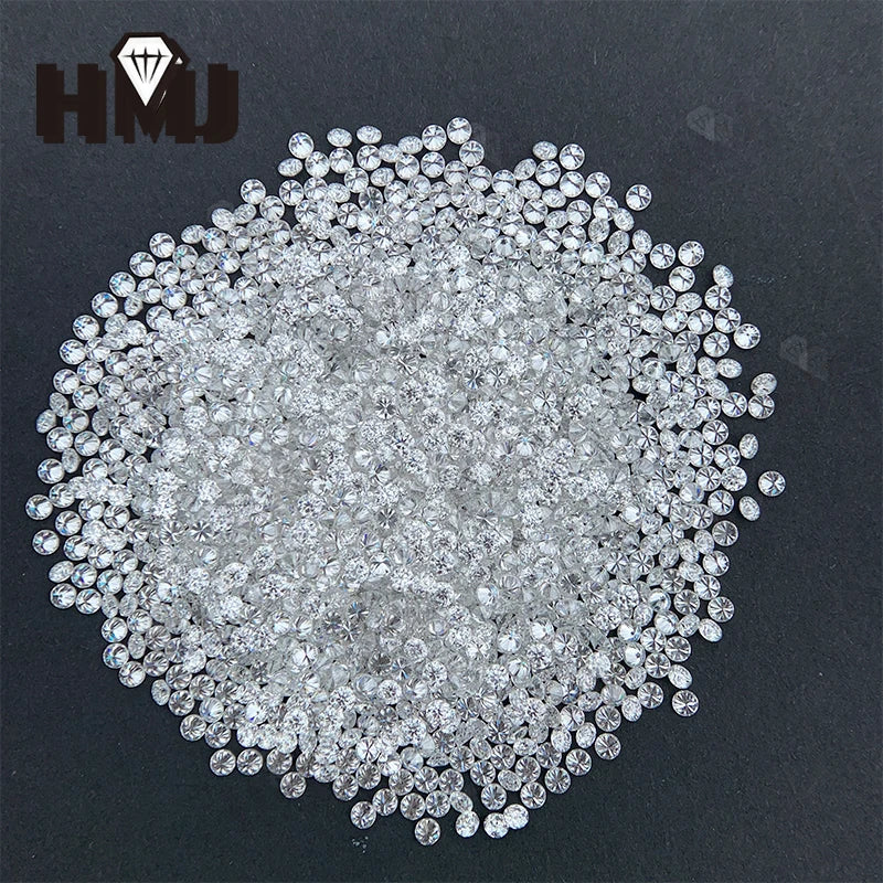HMJ Loose Moissanite Stone Round Cut VVS1 Excellent For DIY Jewelry