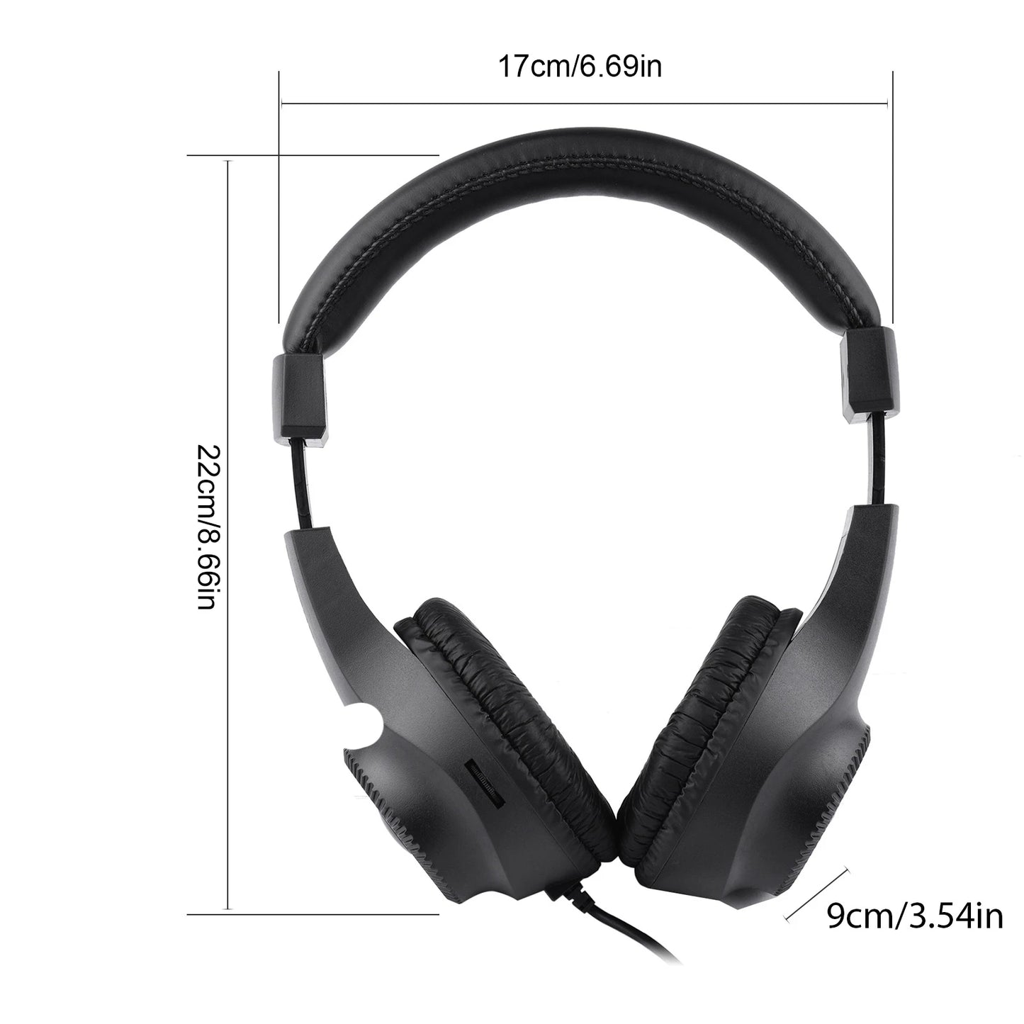 Docooler Wired Headset Self Adjusting Headband 6.5mm Jack Monitoring