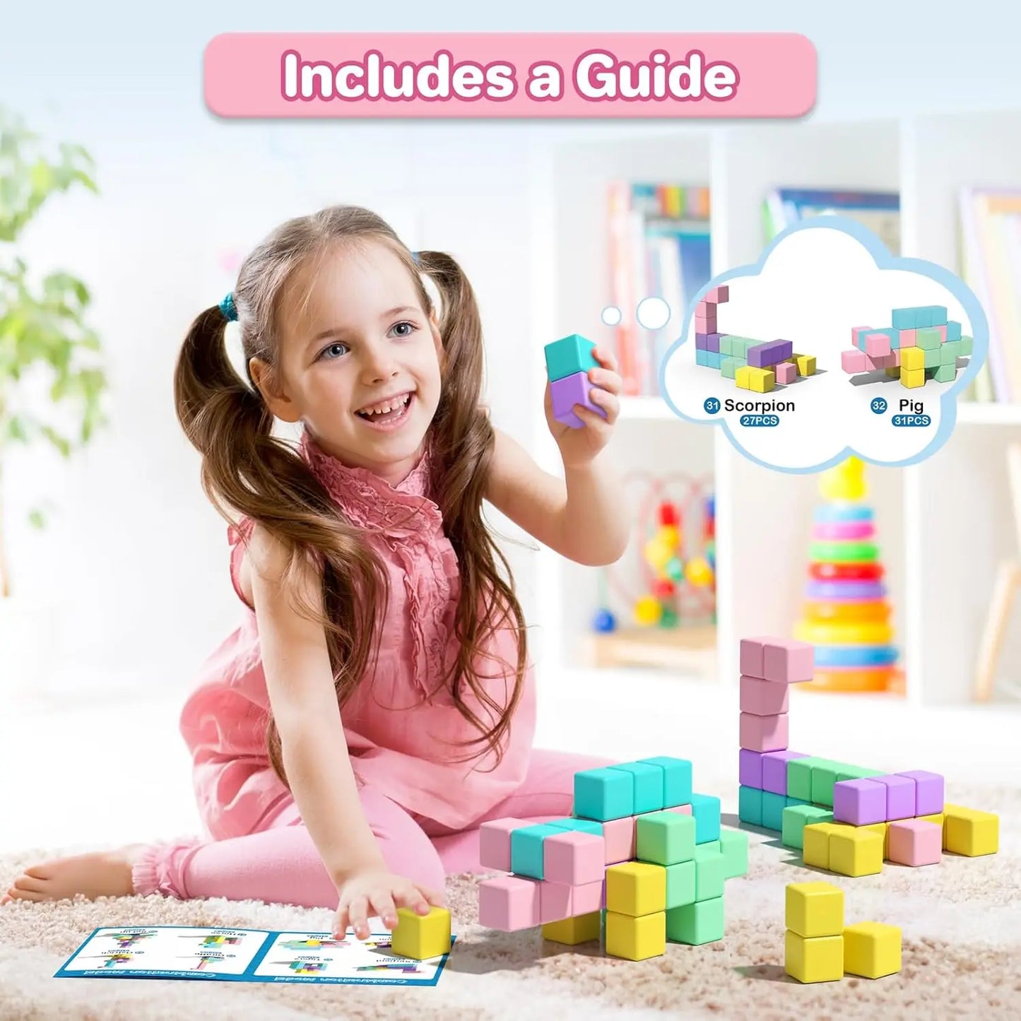 Magnetic Building Blocks Educational STEM Toys for Kids