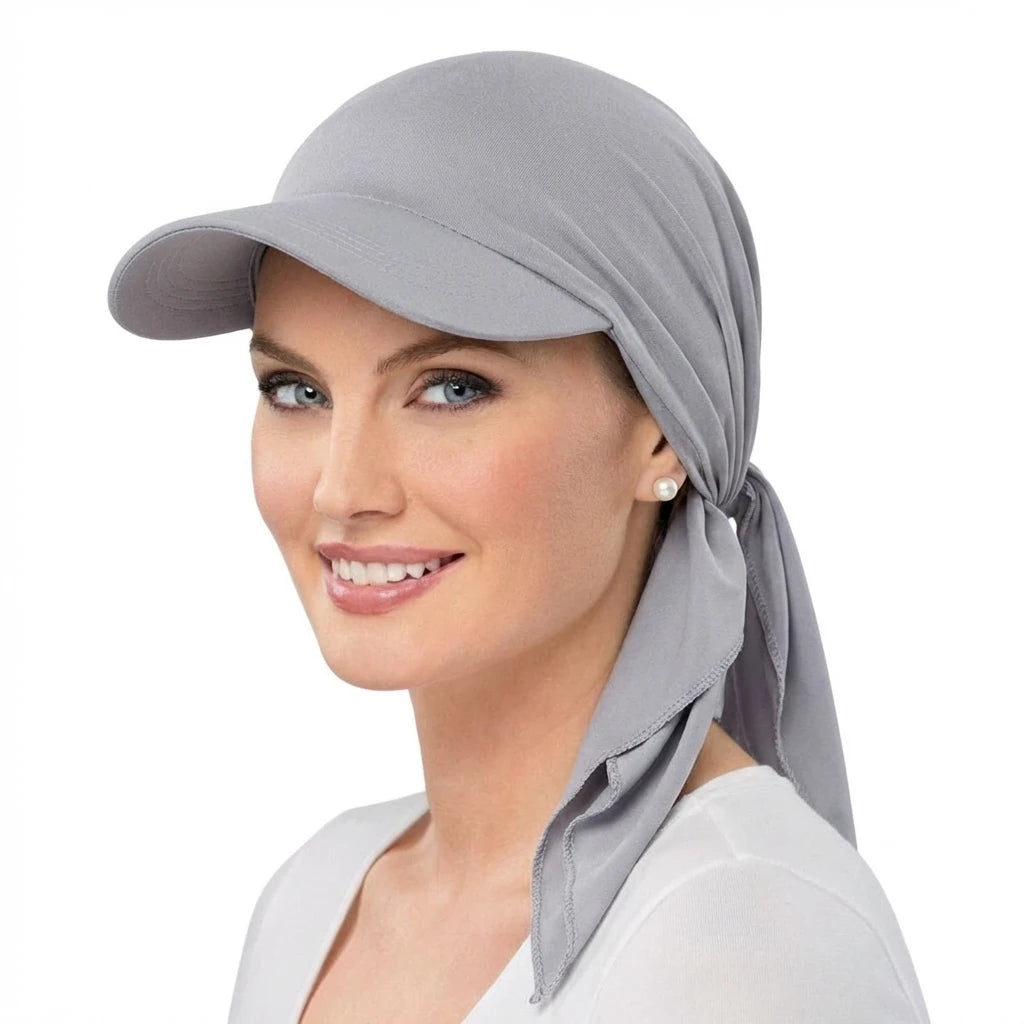 Women Turban Sun Hat With Brim Outdoor Casual Cap Style