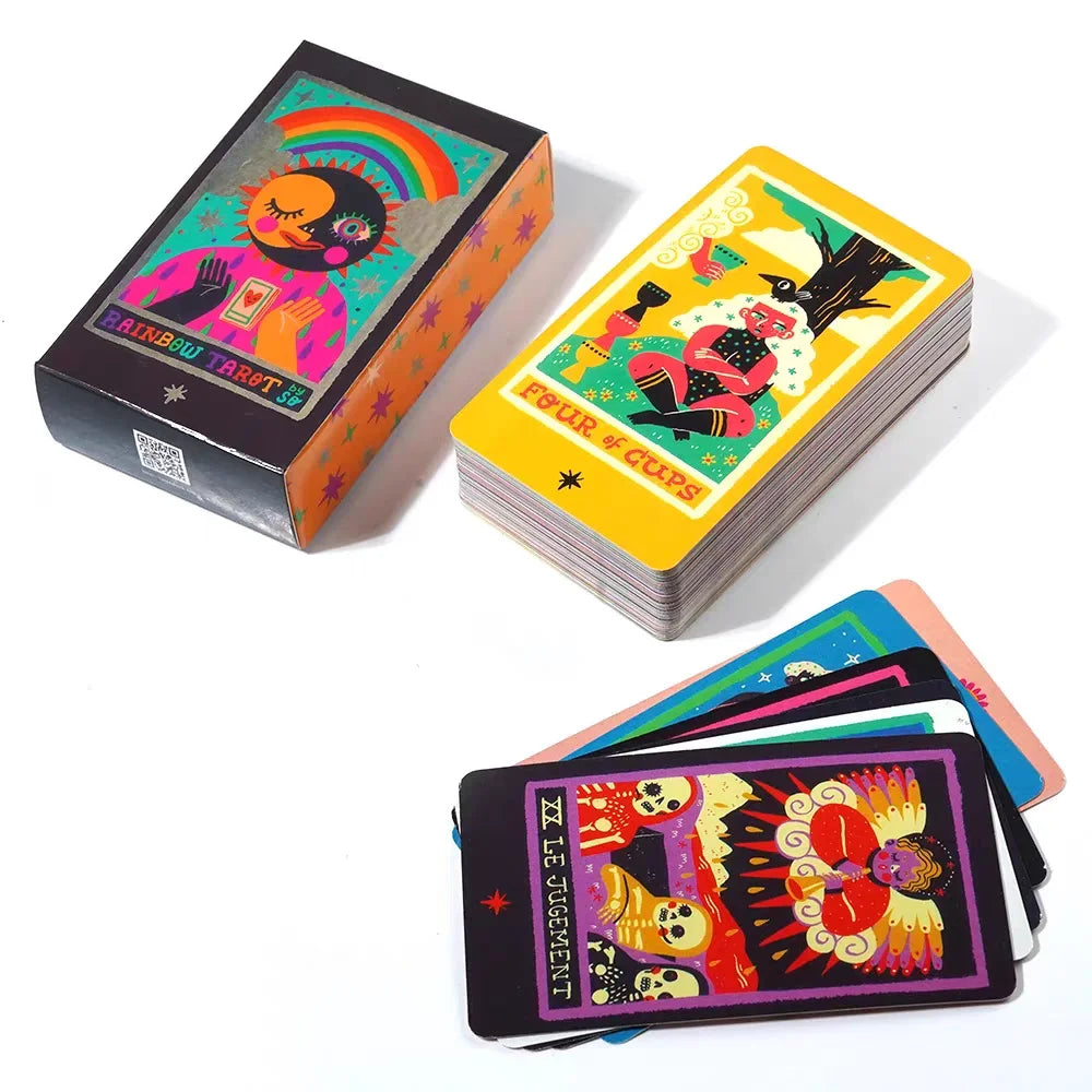 Rainbow Tarot Cards Deck for Beginners Insightful Love Life Guidance