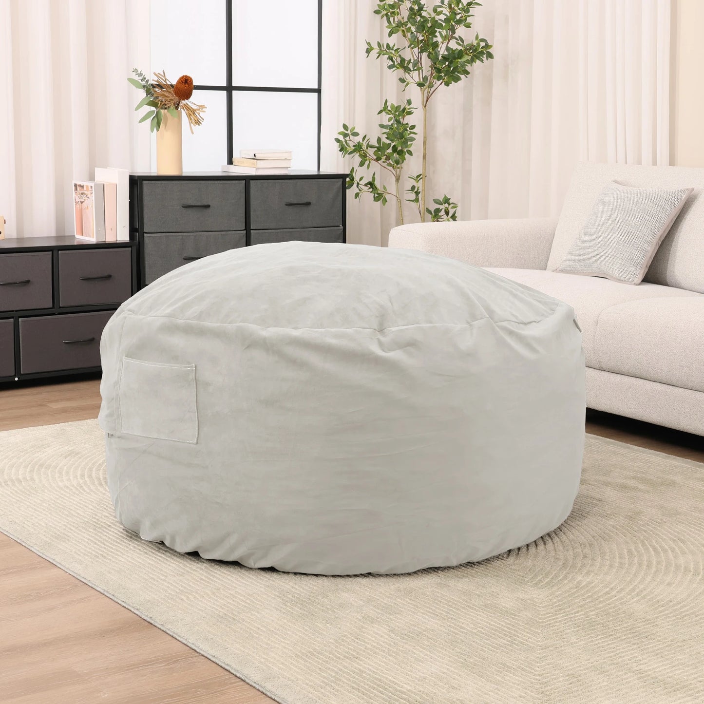 JHK Oversized Bean Bag Chair Removable Cover For Gaming