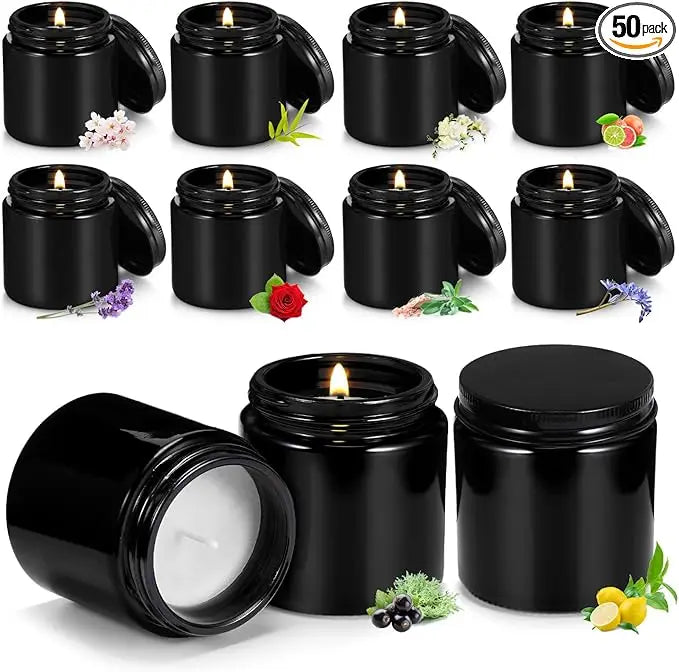 50 Count UltraScented Mason Jar Candles Assorted Aromatherapy Fragrances Wholesale