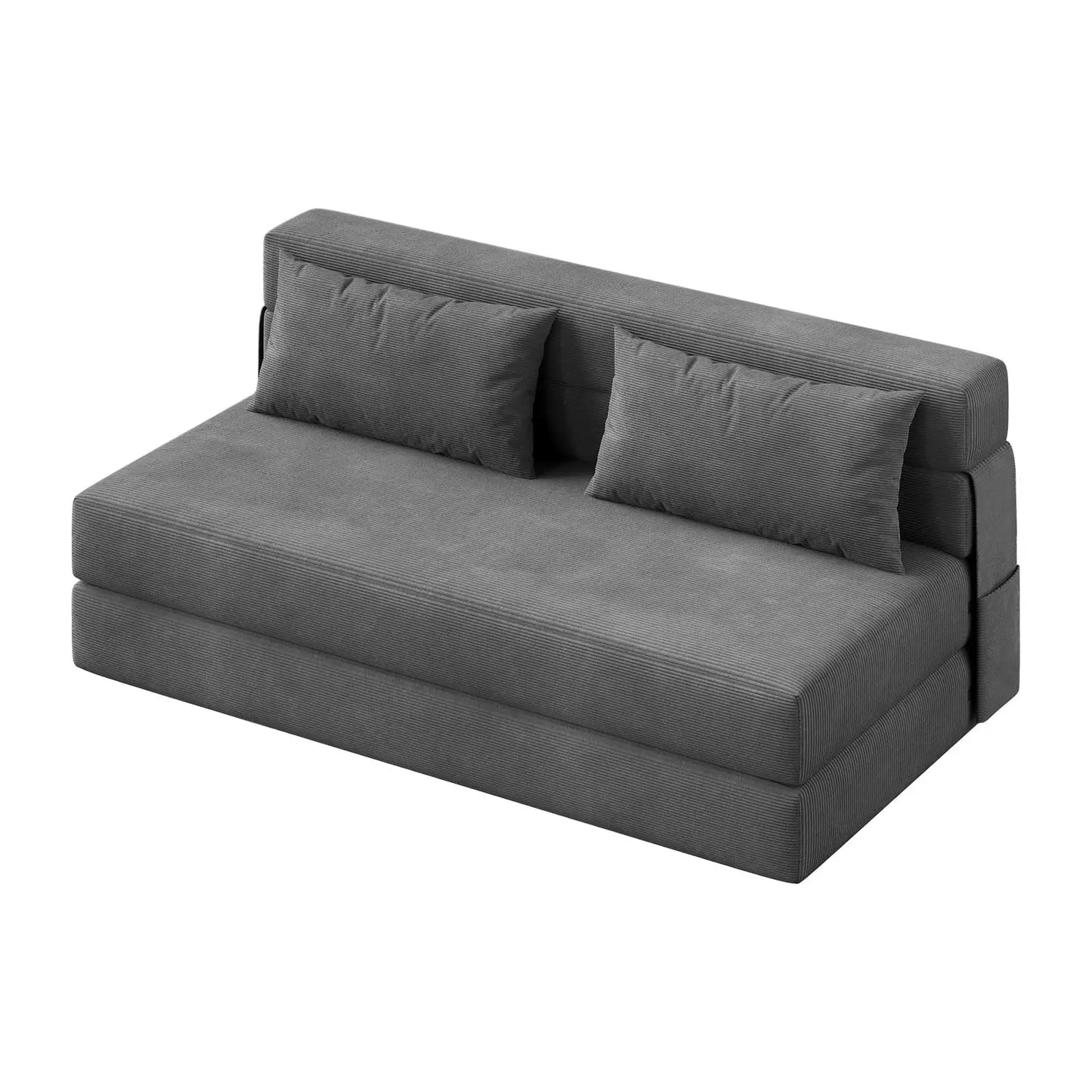 HobbyLane 4 In 1 Folding Sofa Bed Corduroy Loveseat
