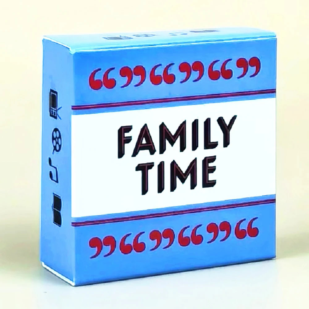 50 pcs /box English Family time Family Time card game party