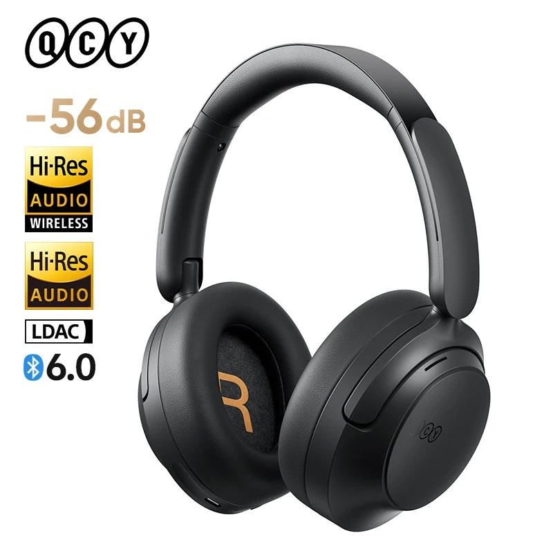 QCY H3S Over Ear Headphone HiRes LDAC Wireless ANC Earphone Bluetooth 6.0