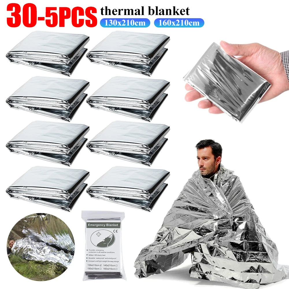Yeston Emergency Rescue Thermal Blanket Outdoor Survival Kit