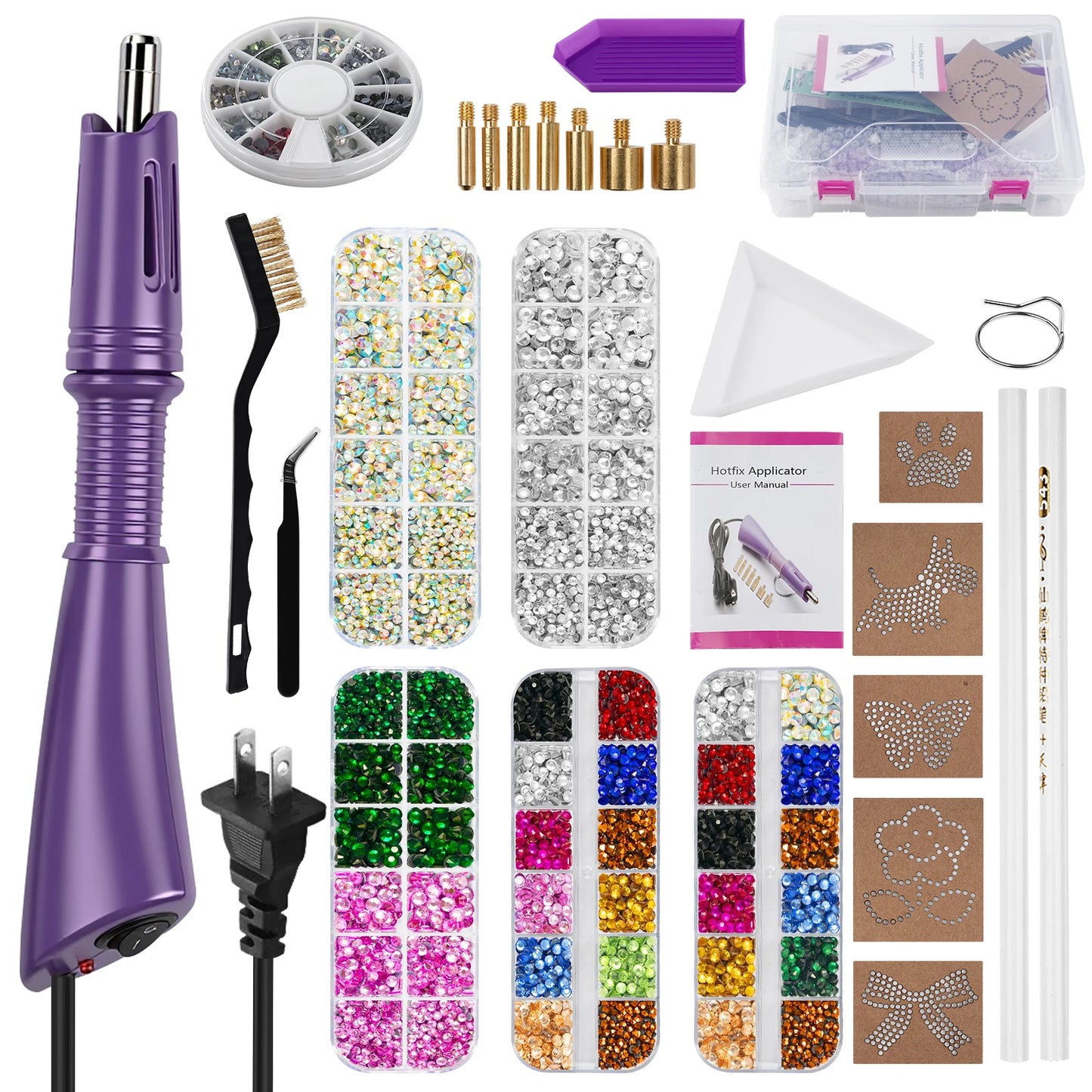 Hotfix Rhinestone Applicator Tool Kit For Clothes And Fabric Crafts