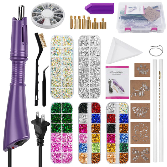 Hotfix Rhinestone Applicator Tool Kit For Clothes And Fabric Crafts