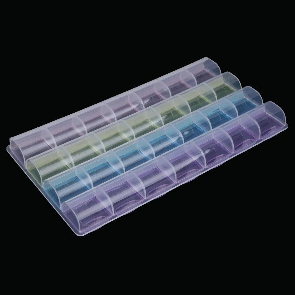 VAKIND 28 Compartment Capsule Holder Box Pill Case