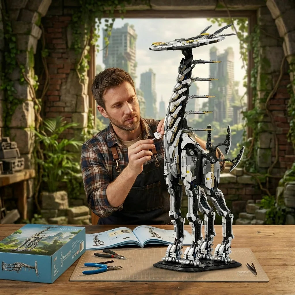 Barweer Dawned Horizon Giraffe Building Blocks Set Desktop Decoration