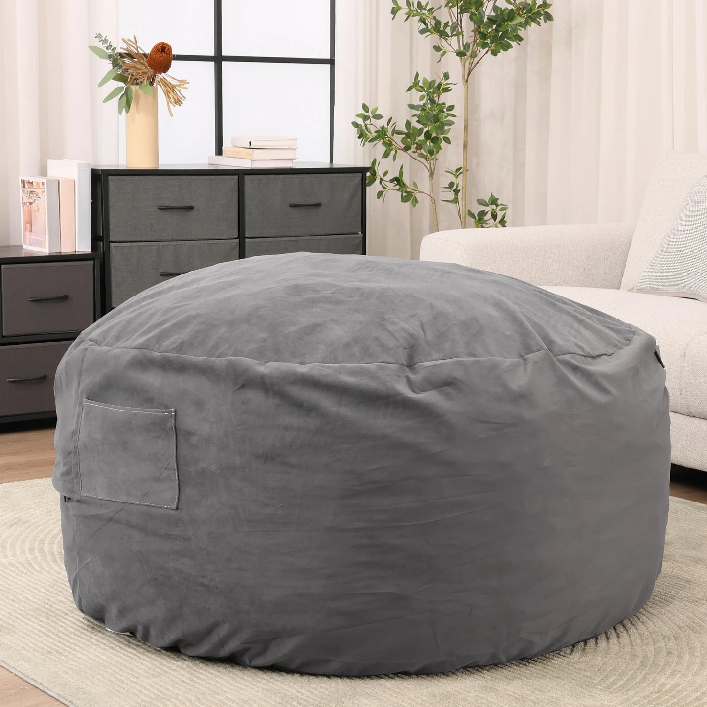 JHK Oversized Bean Bag Chair Removable Cover For Gaming