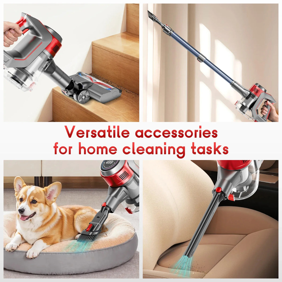 Honki Lightweight Cordless Stick Vacuum Cleaner With HEPA Filter