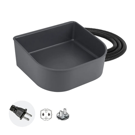 Plastic Heated Water Bowl 1L Hanging Pet Water Bowl for Dogs Cats Rabbits All Breed Sizes