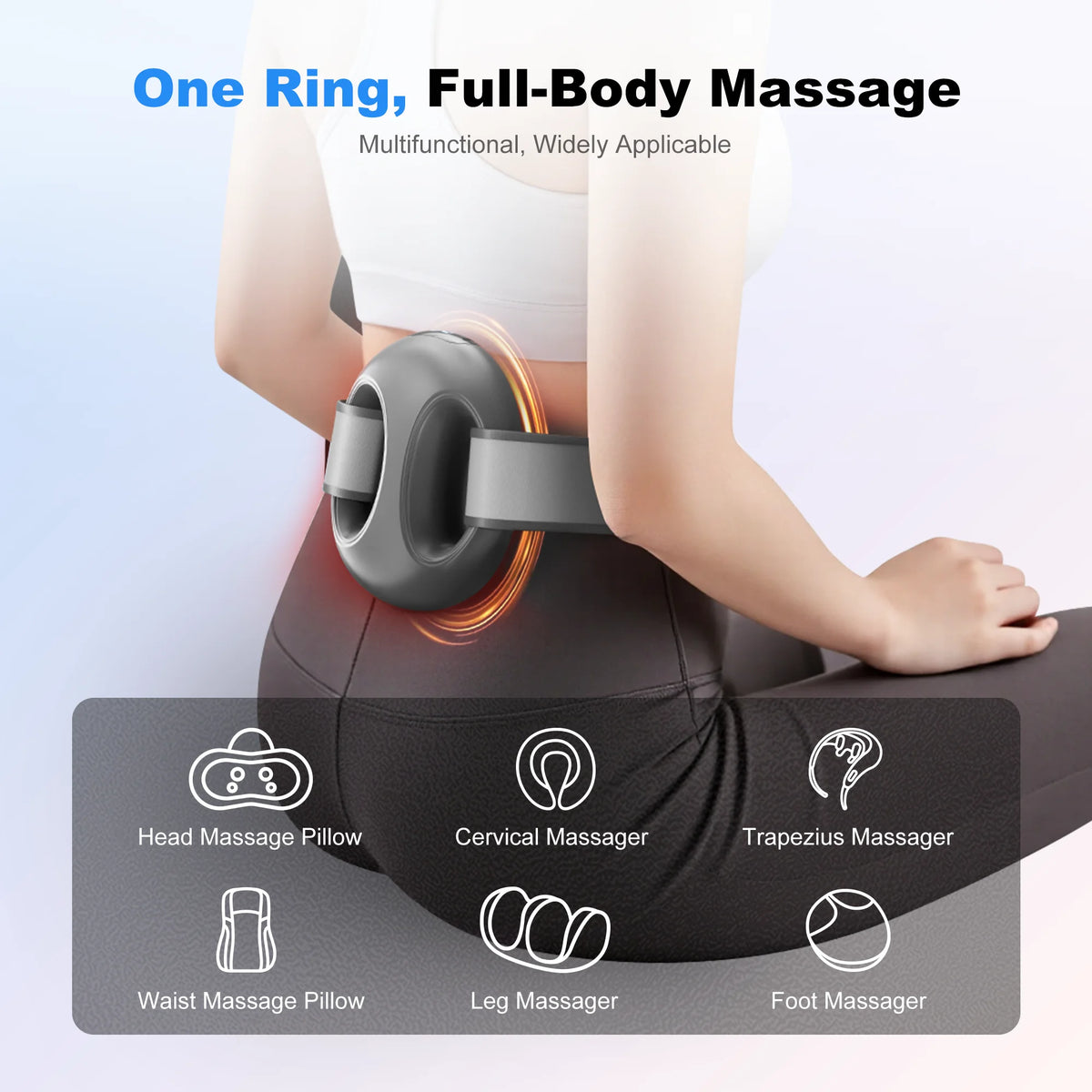 Leercon Portable Mini Fascia Ring Massager For Muscle Relief