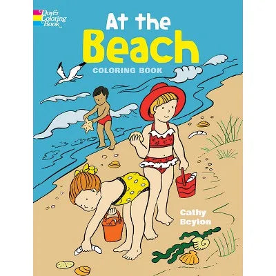 At the Beach Coloring Book for Kids by Cathy Beylon