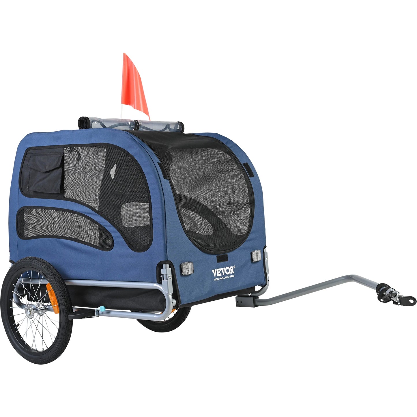 Pet Bicycle Trailer Carrier For Dogs With Coupler And Reflectors