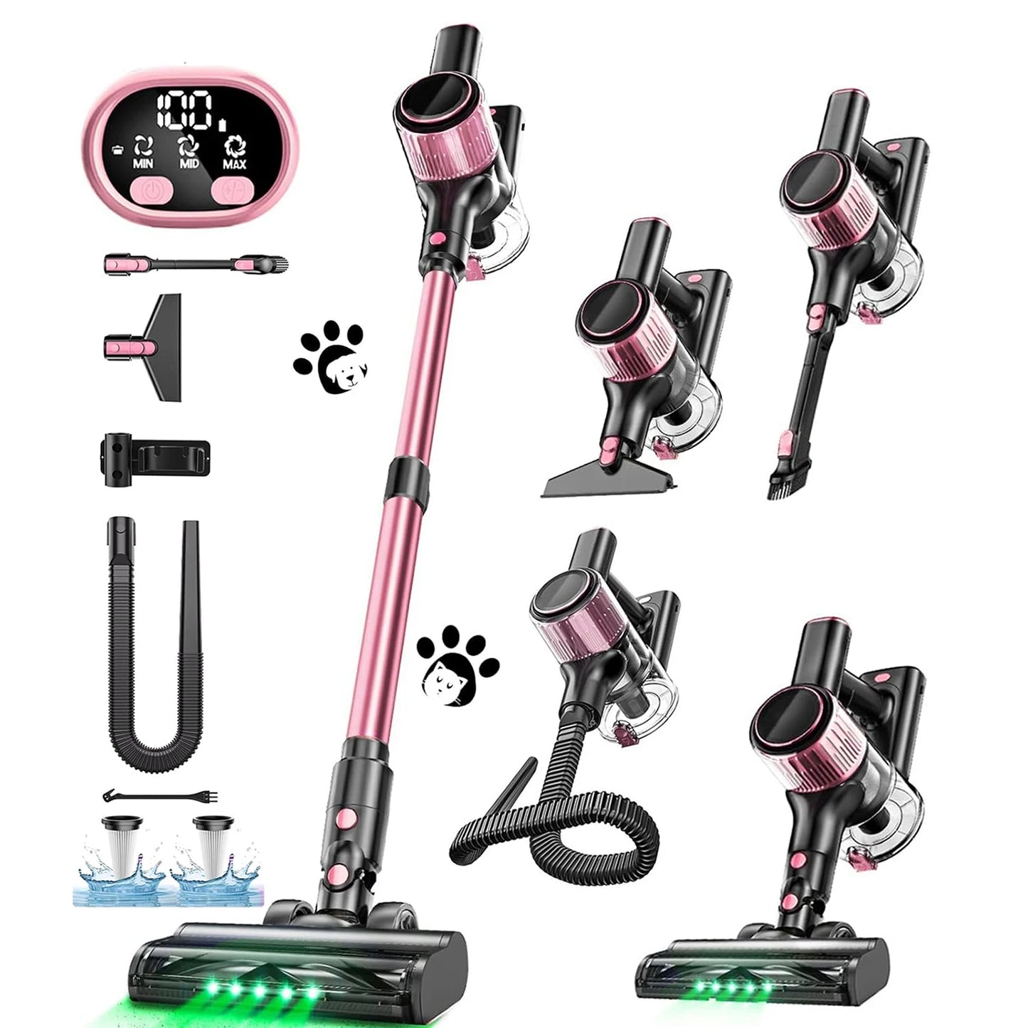 Suxiangvac Cordless Vacuum For Home Hard Floors And Pet Hair