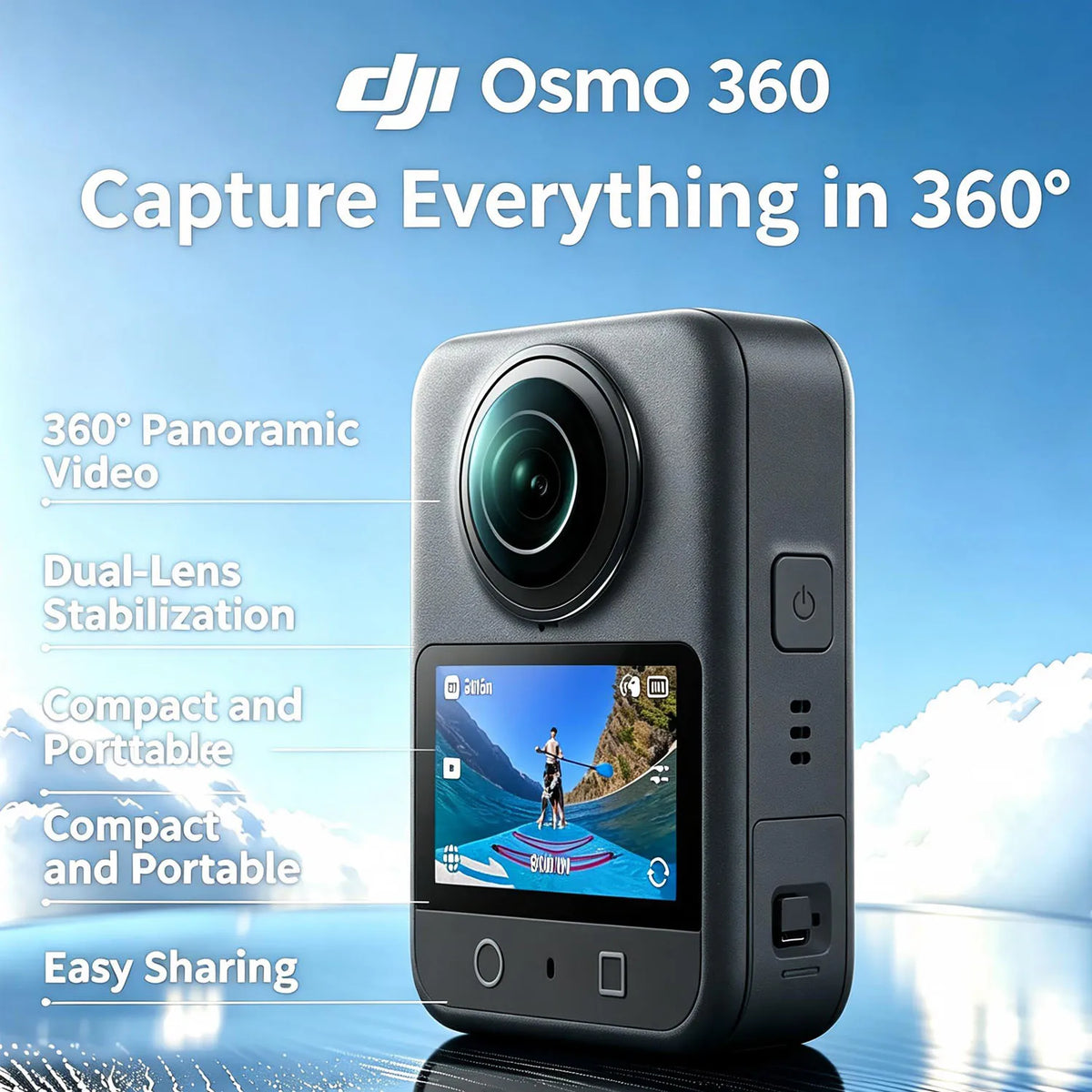 DJI Osmo 360 Camera Standard Combo With Native 8K Video