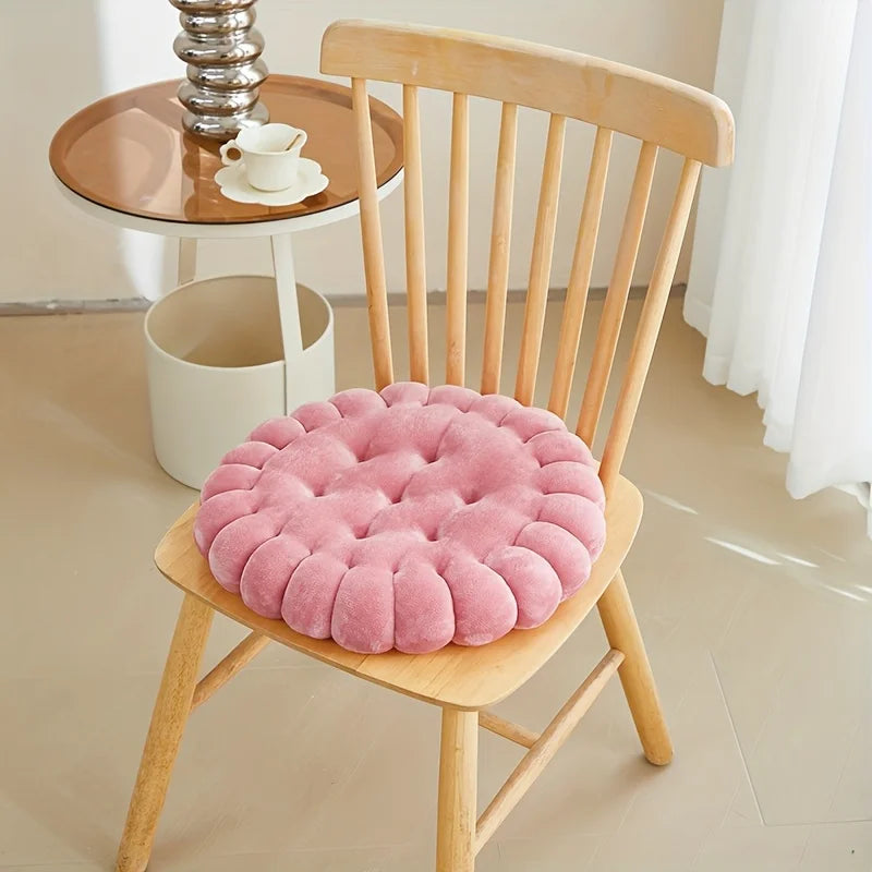 Biscuit Shape Plush Cushion Pillow For Home Or Office Use