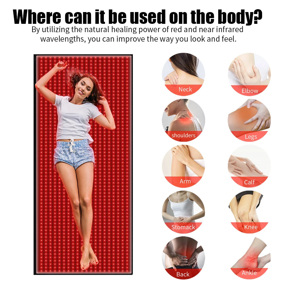Electronic Full Body Red Light Therapy Mat For Pain Relief