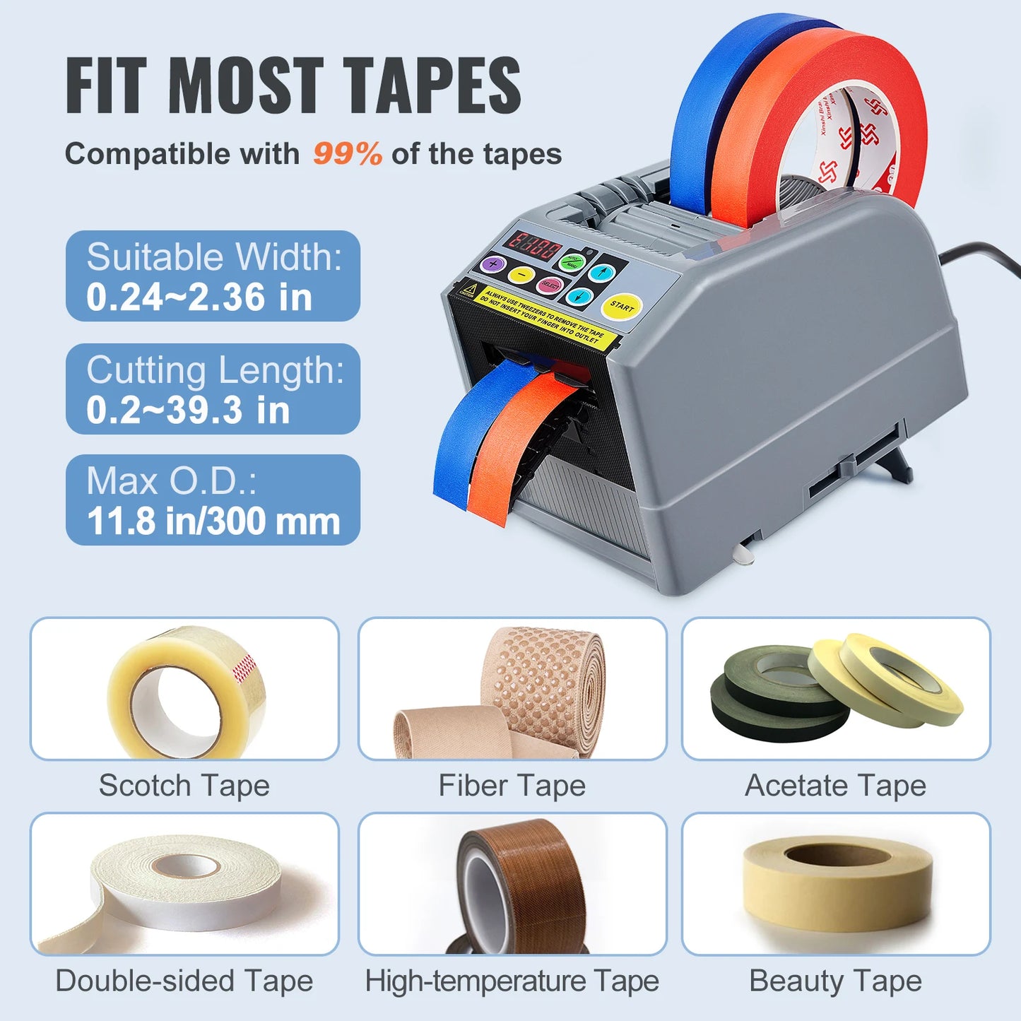 SucceBuy ZCUT9 Automatic Adhesive Tape Cutter