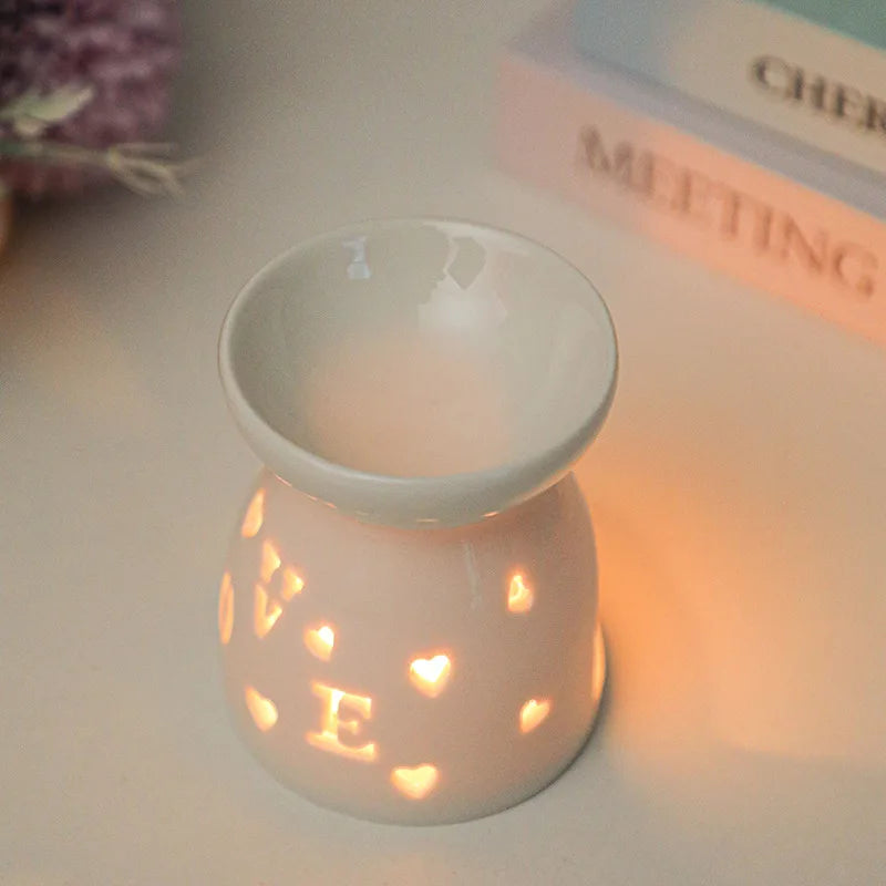 Ceramic Incense Burner Aromatherapy Heater For Essential Oils And Reed Diffusers