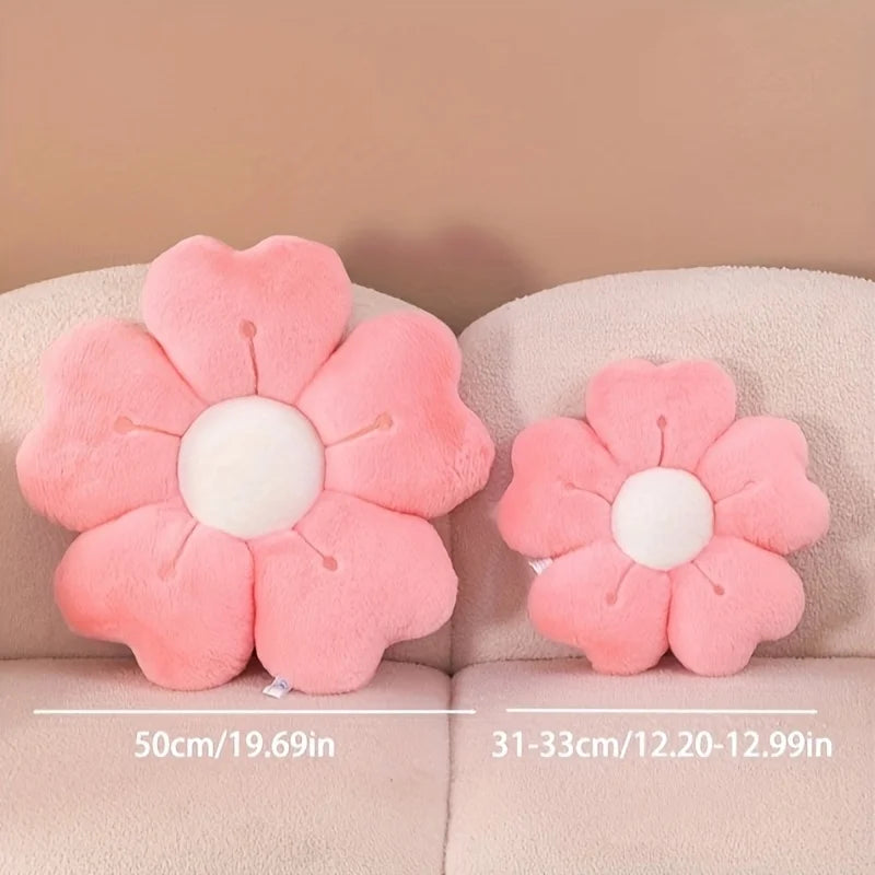Soft Plush Daisy Flower Throw Pillow Cozy Decorative Cushion Bed
