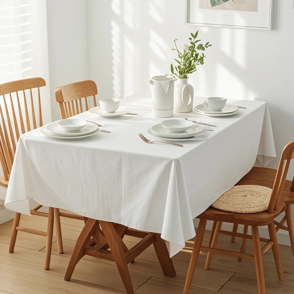 READOR 12Pcs Rectangle Polyester Tablecloths for Events