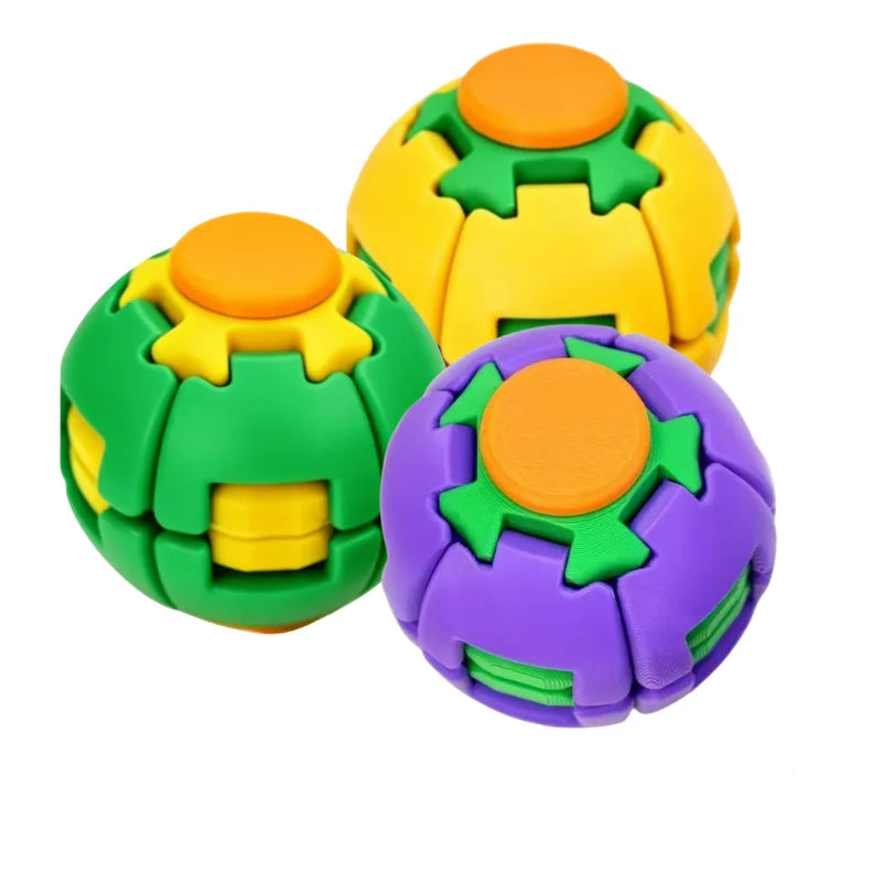 Premium 3D Printed Rotating Fidget Ball Stress Relief Desk Spinner