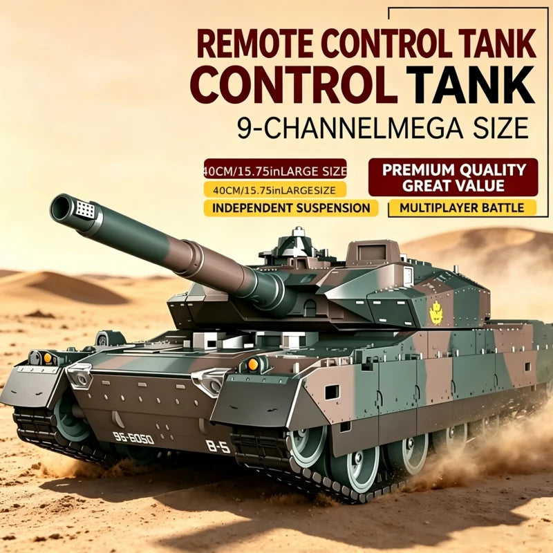 TONGLI Remote Control RC Tank Toy With Shooting Battle Mode