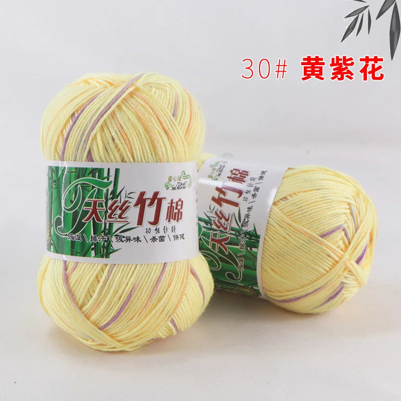 Cotton Bamboo Blend Yarn Hand Knitting Crochet DIY Sweater Dolls