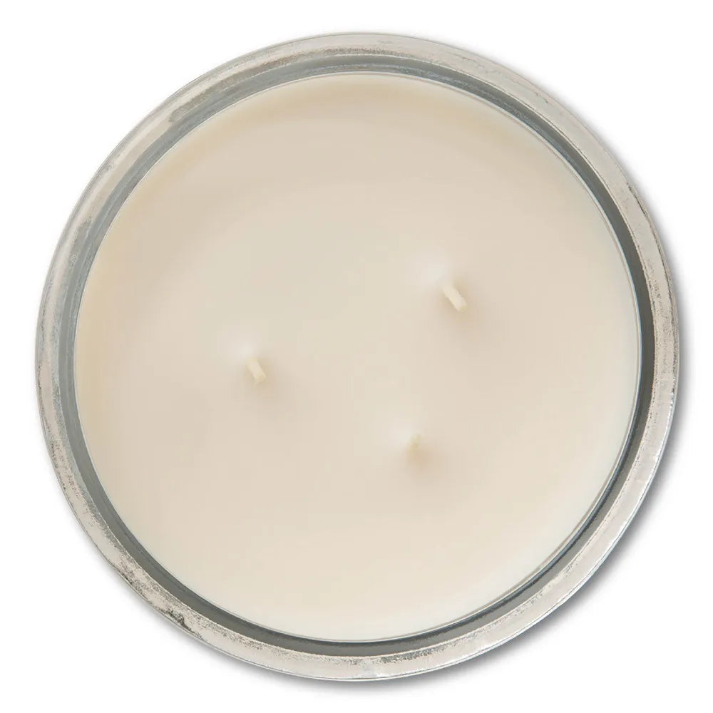 Vanilla Scented Glass Jar Candle 3 Wick Aromatherapy Decor