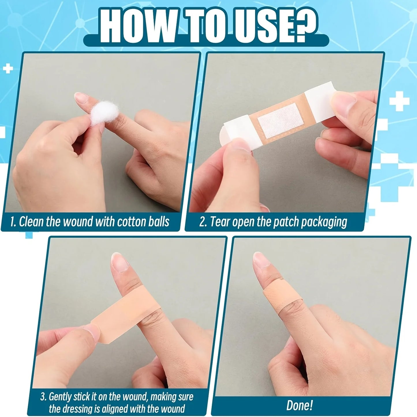 Stretch All Shape Fabric Bandages Invisible Wound Strips