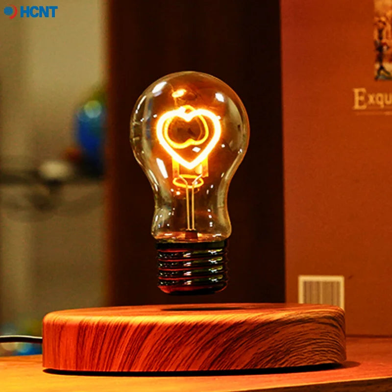 HCNT Levitating Bulb Lamp Magnetic Floating Desk Night Light Rotating