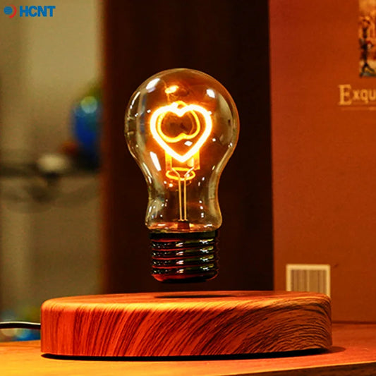 HCNT Levitating Bulb Lamp Magnetic Floating Desk Night Light Rotating