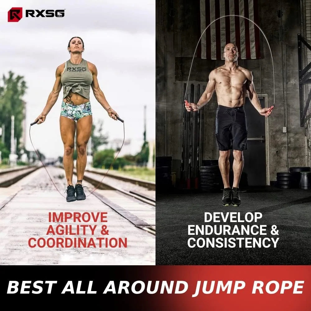 Rx Smart Gear Jump Rope With Ergonomic Handles And Cable
