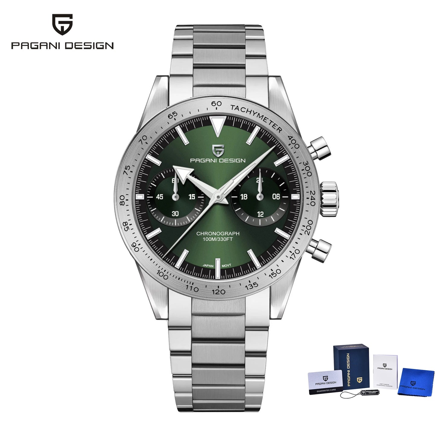 Pagani Design Retro Pilot Quartz Watch For Men Chronograph Waterproof