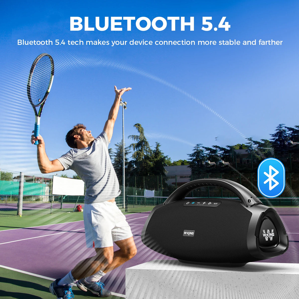 W-King X20 Portable Bluetooth Speaker 200W Waterproof Outdoor Deep Bass