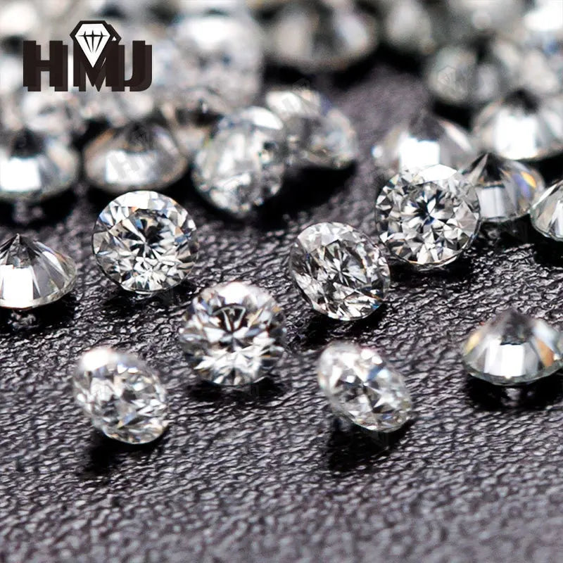 HMJ Loose Moissanite Stone Round Cut VVS1 Excellent For DIY Jewelry