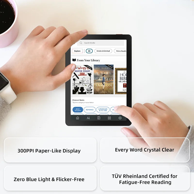BIGME B6 Color E Ink Ereader With Front Light Android 14 OS