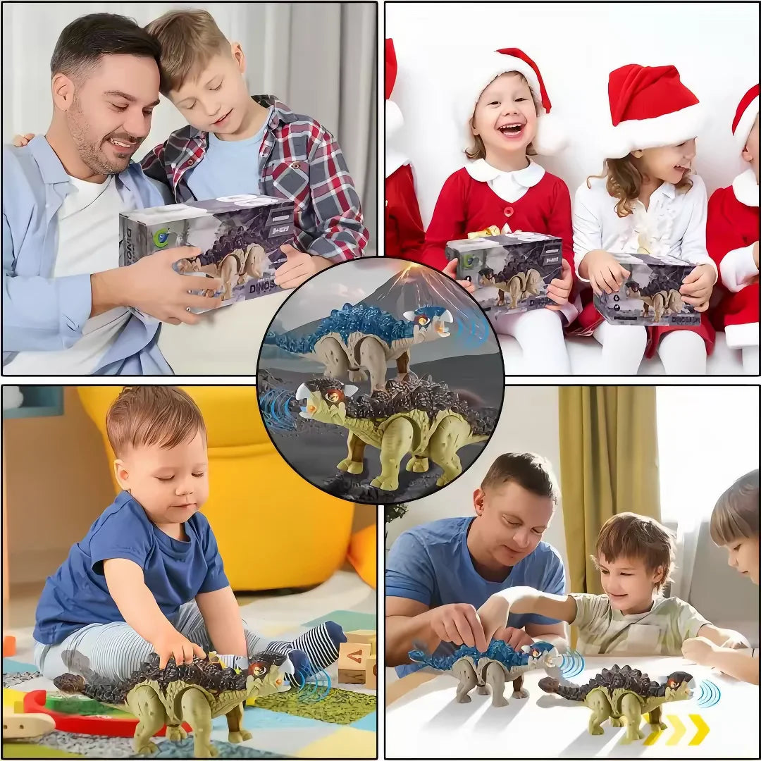 Walking Dinosaur Robot Toy With Lights and Roaring Sounds