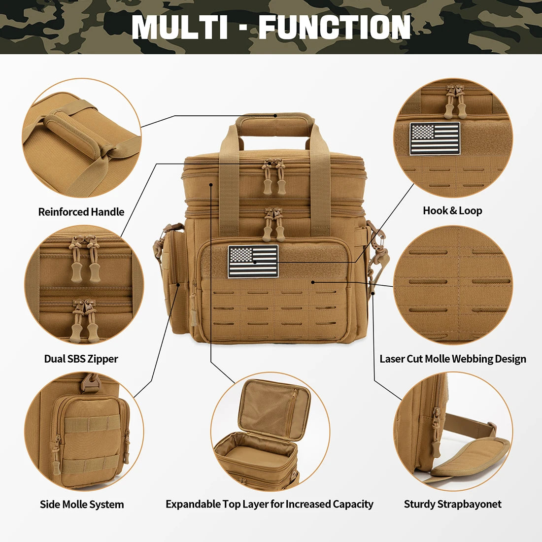 ReFire Gear Tactical Insulated Lunch Box MOLLE Weave Strap