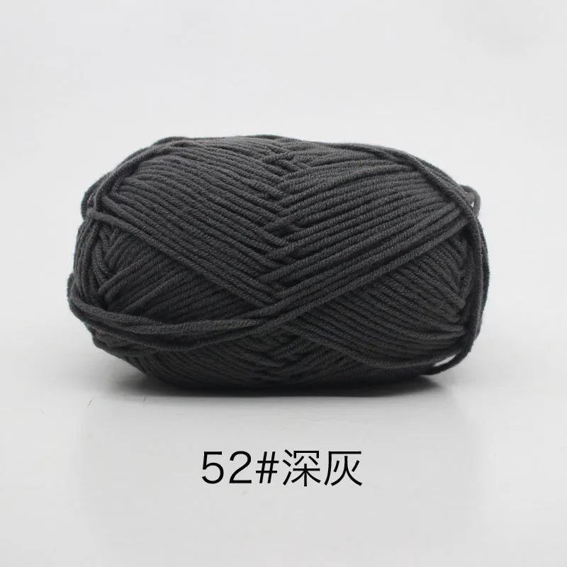 Milk Cotton 4 Ply Yarn For Crochet And Knitting Crafts
