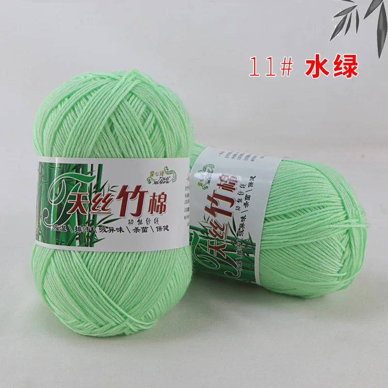 Cotton Bamboo Blend Yarn Hand Knitting Crochet DIY Sweater Dolls