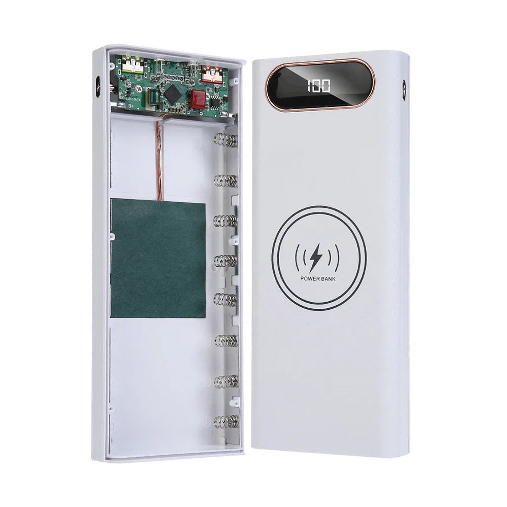 8x21700 Battery Case With Dual USB Charger Box And Storage