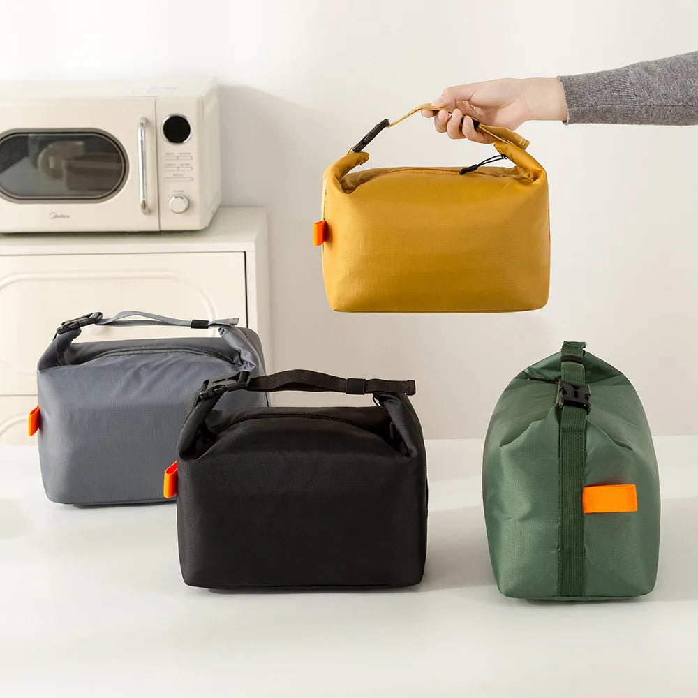 Insulated Lunch Bag With Aluminium Foil Bento Box Ice Pack